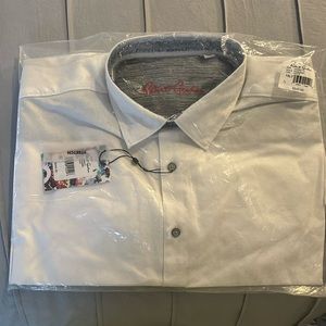 A brand new, still in the bag Robert Graham button up short sleeve shirt